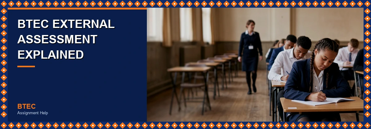 BTEC External Assessment Explained | students in an exam hall